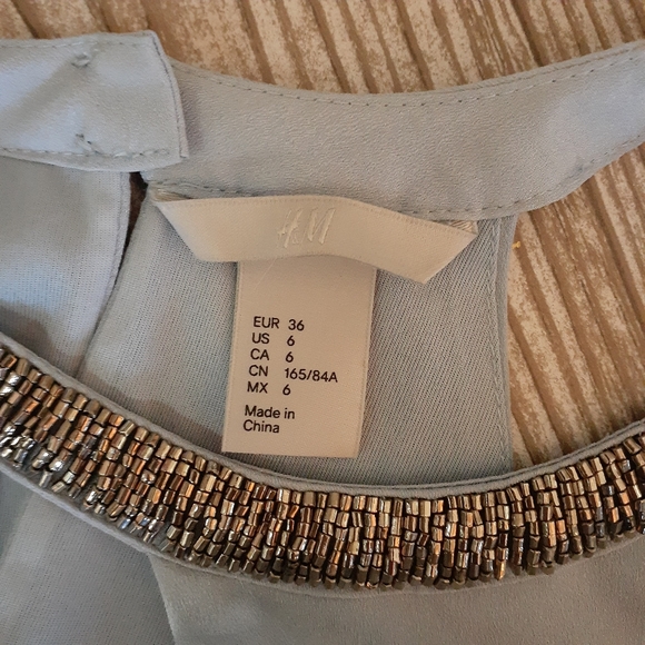 Periwinkle Lightweight Beaded Dress - Picture 4 of 6